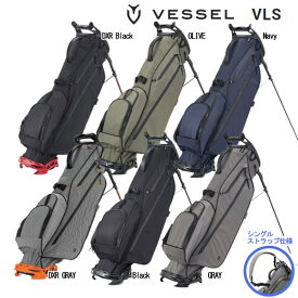 ◎♪【23年継続モデル】ベゼル VLS キャディバッグ 7530121 (Men's) VESSEL ブイエルエス シングルストラップ