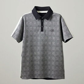 ♪【2023 A/W】バンデル メンズ ポロシャツ BGI-3ACBPL GLEN CHECK BICOLOR S/S POLO SHIRTS BANDEL GOLF