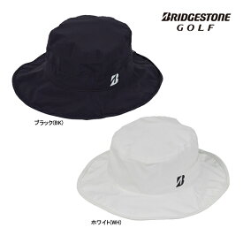 ブリヂストン ゴルフ レイン ハット 水神 CPG24T 帽子 フリー サイズ 調整機能付 撥水 ブラック ホワイト suizing BRIDGESTONE GOLF HAT 25ET