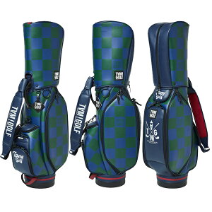 ^ISt `FbJ[J[g^Cv LfBobO TGBD02C101 CHECKER CART TYPE CADDIE BAG Checkered pattern `FbN I BACK SPIN! GOLF 24ET