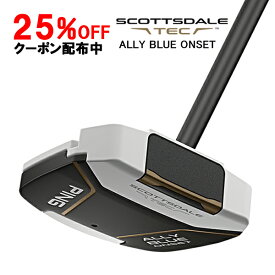 先行予約 ピン スコッツデールテック パター アリーブルーオンセット マレット型 PING SCOTTSDALE TEC PUTTER ALLY BLUE ONSET ヘッドカバー付 26C