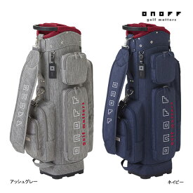 オノフ ゴルフ キャディバッグ OB0225 ONOFF Caddie Bag CB 軽量 杢調シリーズ グレー ネイビー 安定 9型 6分割 グローブホルダー スクエアボトム 25ET