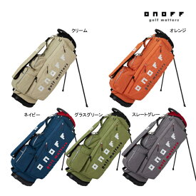 オノフ ゴルフ スタンド キャディバッグ OB0326 ONOFF GOLF Stand Caddie Bag CB SB ロゴ 定番 軽量 ワッシャー アースカラー ポケット 消臭 除菌 保冷 25ET
