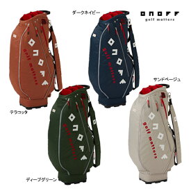オノフ ゴルフ キャディバッグ OB3624 ONOFF Caddie Bag CB 軽量 ナイロンツイルシリーズ 9型 定番 ロゴ カジュアル スポーティ ポケット 消臭 抗菌 25ET