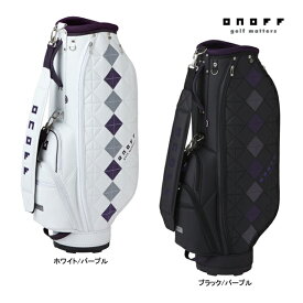オノフ ゴルフ レディース キャディバッグ OB7925 Lady's Caddie Bag CB ONOFF GOLF ホワイト ブラック パープル 25ET