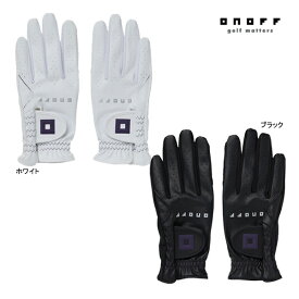オノフ ゴルフ レディース グローブ OG7325 両手 ONOFF GOLF Glove ladies' ロゴ スポーツ 手首長め 吸水速乾 UVカット 接触冷感 ホワイト ブラック 25ET YPP