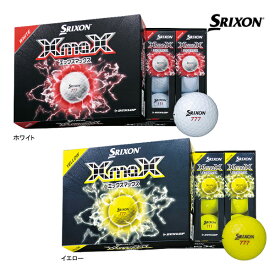 先行予約 スリクソン ゴルフ ボール XmaX エックスマックス 1ダース (12球) 26年モデル SRIXON DUNLOP GOLF ダンロップ 高初速 低スピン ホワイト イエロー