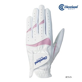 クリーブランド ゴルフ レディース グローブ 両手用 GGG-C003W DUNLOP ダンロップ GOLF Cleveland 手袋 耐久性 全天候型 スエード調 ホワイト 25ET YPP