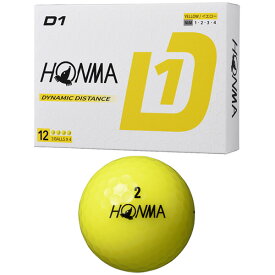 【24年モデル】本間ゴルフ ホンマ D1 ボール 1ダース(12球入り) HONMA BALL D1 BT2401