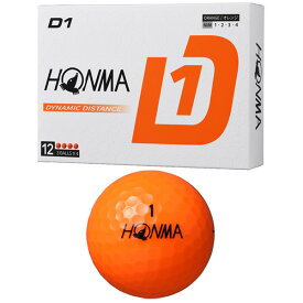 【24年モデル】本間ゴルフ ホンマ D1 ボール 1ダース(12球入り) HONMA BALL D1 BT2401