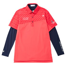 【2024 S/S】ルコック ゴルフ メンズ インナー付き半袖シャツ QGMXJA00W le coq sportif GOLF