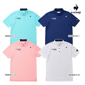 【2024 S/S】ルコック ゴルフ メンズ 小柄ジャガード半袖シャツ QGMXJA07 le coq sportif GOLF