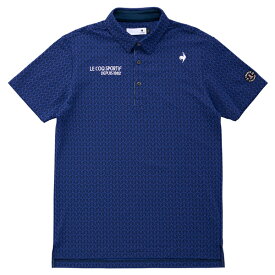 【2024 S/S】ルコック ゴルフ メンズ 小柄ジャガード半袖シャツ QGMXJA07 le coq sportif GOLF