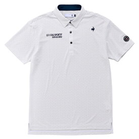 【2024 S/S】ルコック ゴルフ メンズ 小柄ジャガード半袖シャツ QGMXJA07 le coq sportif GOLF