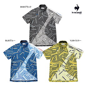 【2024 S/S】ルコック ゴルフ メンズ フレンチボーダー半袖シャツ QGMXJA12 le coq sportif GOLF