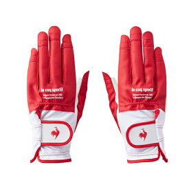 ルコック ゴルフ レディース グローブ(両手用) QQCXJD01 ネイルフリー ゴルフグローブ 両手装着 le coq sportif GOLF デサント 指先オープン 爪 25SSE YPP