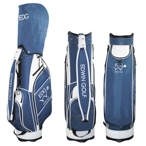 GhEB St EDCB-3478 9.5^ LfBobO J[g X|[c f V_[ lCr[ _[NO[ O[ ubN EDWIN GOLF CADDIE BAG CB 25ET