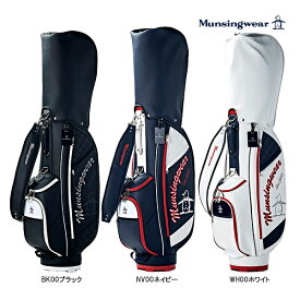 ★【23年AWモデル】【レディース】マンシングウェア ゴルフ ビッグロゴキャディバッグ MQCWJJ01 Munsingwear