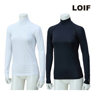 ロイフ ゴルフ レディース HYOON Ventilation ハイネックシャツ 長袖 YL1684W LOIF GOLF 吸水速乾 接触冷…