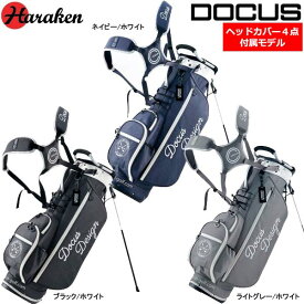 ♪【23年継続モデル】ドゥーカス カントリークラブスタンド キャディバッグ＆ヘッドカバー4点セット DOCUS COUNTRY CLUB STAND SB DCC757S