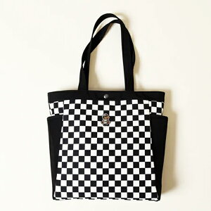 �`�F�b�J�[�t�H�[�e�B�G�C�g �S���t �g�[�g�o�b�O Checker48 GOLF TOTE BAG ���E���h �`�F�b�J�[ �v�[�f�B�[ A4 ���� �g�C�v�[�h�� �O���[�� �u���b�N 26ET