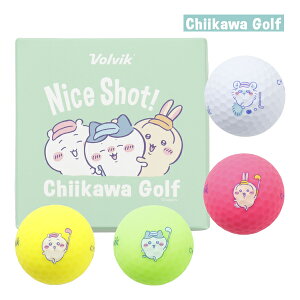 �������� �S���t �{�[�� 4���� VOLVIK �J���[�~�b�N�X �������� �n�`���� ������ �������K �L�����N�^�[ �i�K�m ���킢�� Chiikawa Golf BALL 26ET