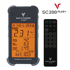 ボイスキャディ スイングキャディ SC200 PLUS+ 小型ゴルフ弾道計測器 距離計測器 VOICE CADDIE SWING CADDIE 飛距離アップ 正確 測定 練習 音声 GOLF 26ET SC200プラス Sc200+ SC300やSC4を簡易的にしたモデル