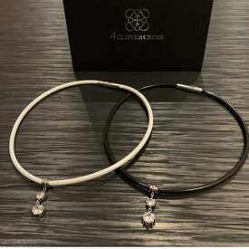 4クローバークロス スポーツネックレス TWOクリアダイヤモデル 4clovercross