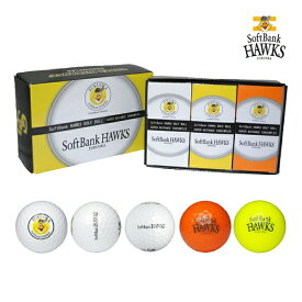 【24年継続モデル】レザックス ソフトバンクホークス ゴルフボール（6個入り）SBBA-3757 SoftBank HAWKS LEZAX