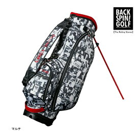 【23年モデル】ローリングストーンズ モノフォトパターン スタンド ゴルフバッグ (RSBA02C003) BACK SPIN! GOLF