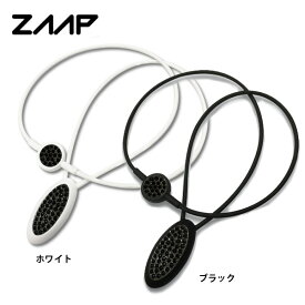 【23年継続モデル】ZAAP ザップ プレミアムネックレスーSV ブラック スワロフスキー 電磁波防止 シリコンネックレス ZAAP PREMIUM NECKLACE