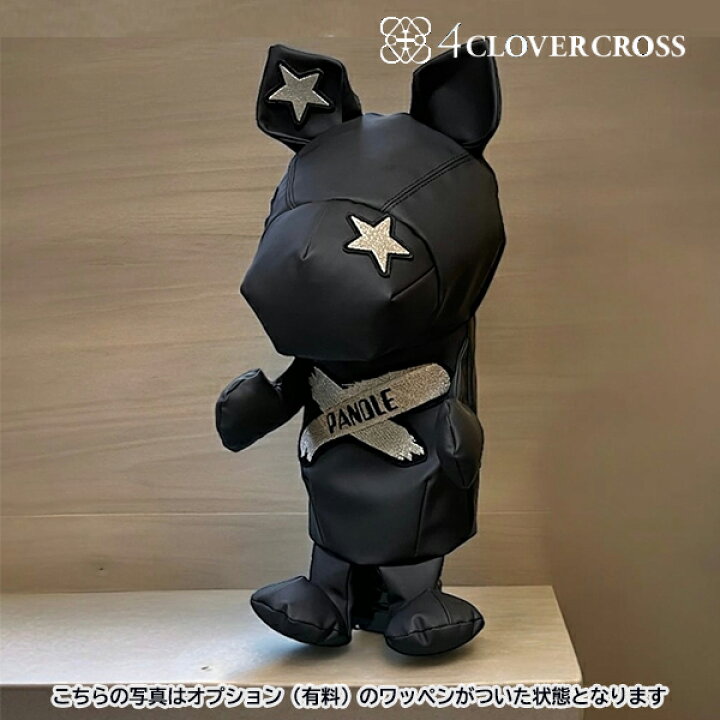 楽天市場】4クローバークロス パンドル ヘッドカバー【 ブラック 