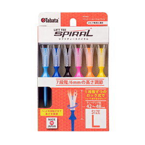 �^�o�^ �S���t GV1432 ���t�g�e�B�[�X�p�C���� LIFT TEE SPIRAL ���� �������� 7�i�K ���E���h �A�N�Z�T���[ ���� 6�{���� Tabata GOLF GV-1432 25ET YPP
