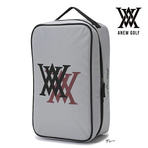 �A�j���[ �S���t �V���[�Y�P�[�X AGDUUSS01 �_�u�����S ANEW GOLF DOUBLE LOGO SHOES CASE �O���[ �C 25ET 10PT