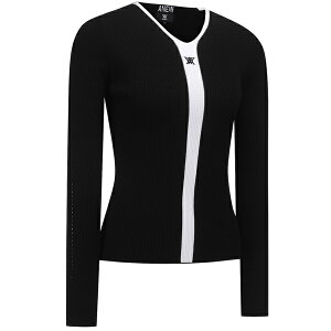 Aj[ St fB[X vI[o[ AGESWKN03 EBY VlbN ANEW GOLF WOMEN V NECK PULLOVER  ubN J[L gbvX 25WT 10PT