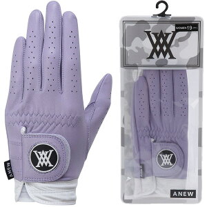 �A�j���[ �S���t ���f�B�[�X �O���[�u ���� AGEUWGV01 �E�B�����Y �c�[�g�� �E���� ANEW GOLF (W) TWO TONE GLOVE �z���C�g �u���[ ���x���_�[ 25ET 10PT YPP