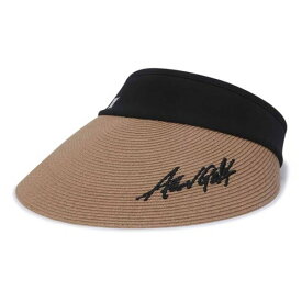 アニュー ゴルフ レディース バイザー AGFUWCP27 ラフィア ハイクラウン ANEW GOLF 帽子 日よけ フリー ロゴ ベージュ 天然素材 夏 ラフィア 25ET 10PT