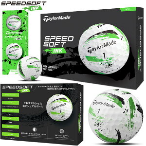 yGg[ōXɃ|Cg3{ze[[Ch St{[ SpeedSoft INK Red/Green/Blue/Pink 1_[X(12) TaylorMade GOLF Xs[h\tg CN O[/bh/u[/sN 25EB