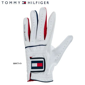 トミーヒルフィガー ゴルフ グローブ THMG801 TOMMY HILFIGER GOLF GLOVE 00ホワイト メンズ レディース S M L X 18 19 20 21 22 23 24 25cm 25SSE YPP 5PT