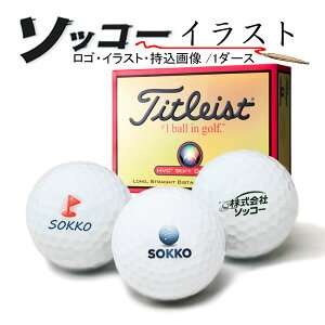 Dȉ摜ō쐬I \bR[CXg St{[ HVC\tgfBX^X ^CgXg 1_[X 12 SOFT DISTANCE S }[N titleist