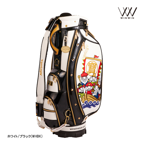 ウィンウィン CB-381 キャディバッグ 七福神 SEVEN GODs CART BAG GOLD Version LEM WINWIN