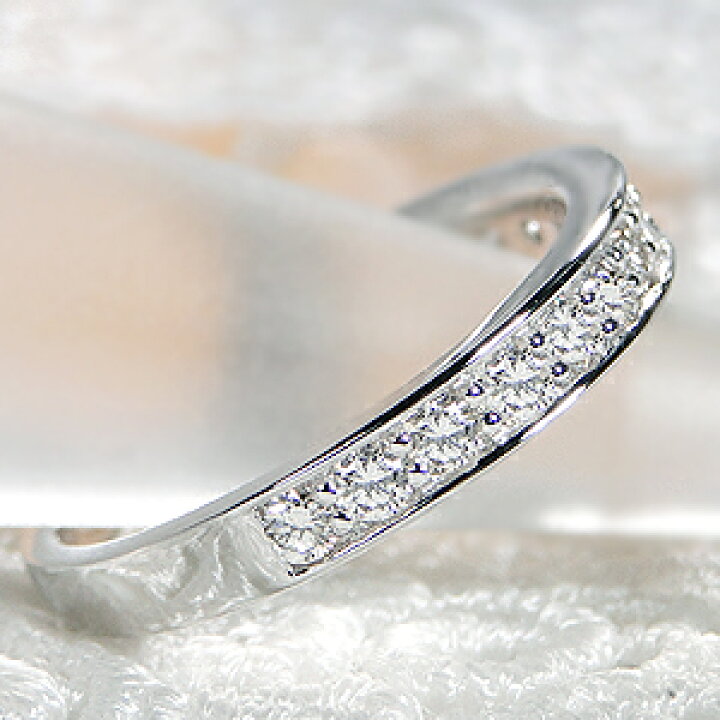 楽天市場】Pt900【0.6ct】フチあり ダイヤモンド エタニティリング 