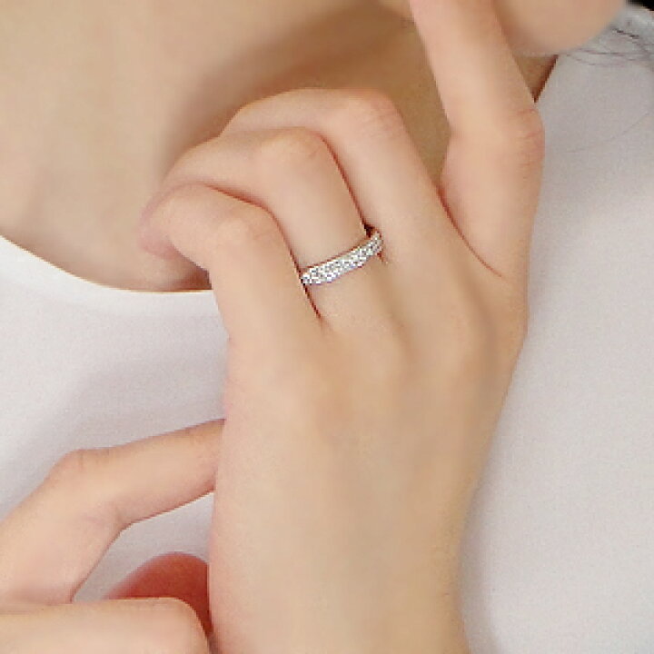 楽天市場】Pt900【0.6ct】フチあり ダイヤモンド エタニティリング 