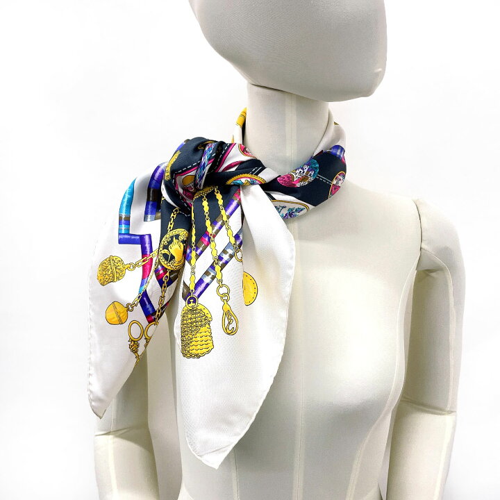 楽天市場】HERMES エルメス カレ 90 Petite main お針子さん スカーフ  
