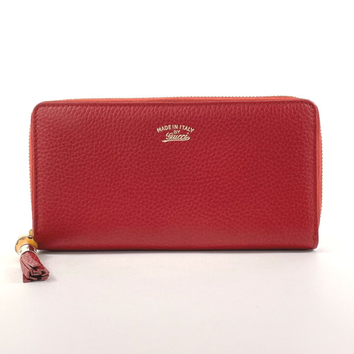 楽天市場】GUCCI グッチ バンブー タッセル 307984 長財布 レザー 