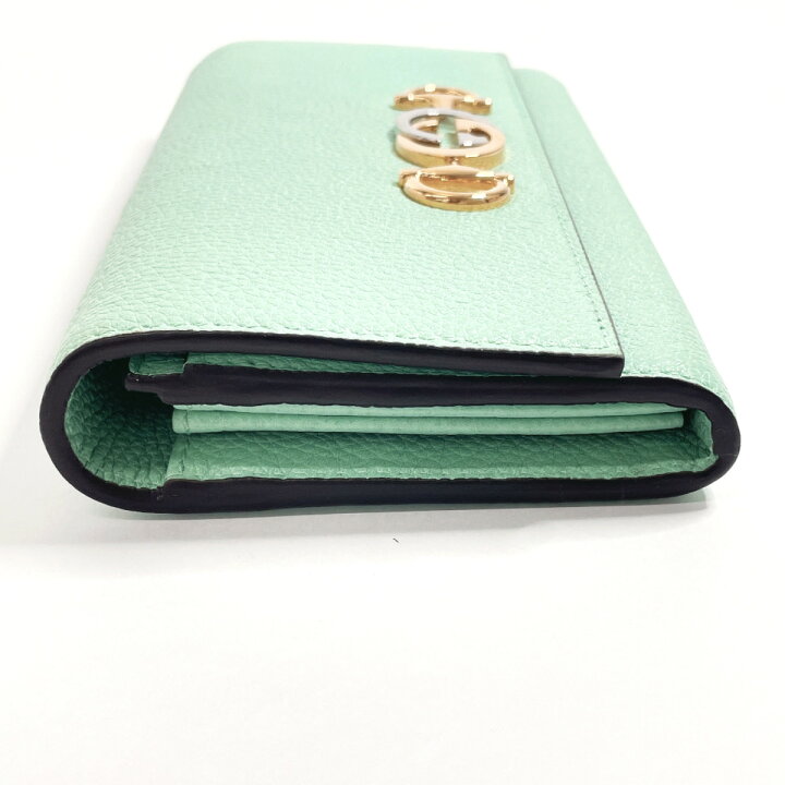 楽天市場】GUCCI グッチ ズゥミ 573612 長財布 レザー グリーン【中古 