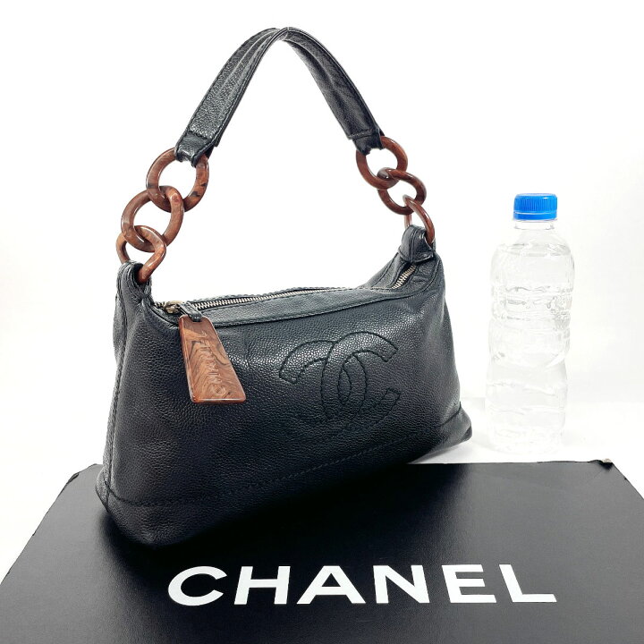 楽天市場】CHANEL シャネル ココマーク ウッド調チェーン ショルダー 