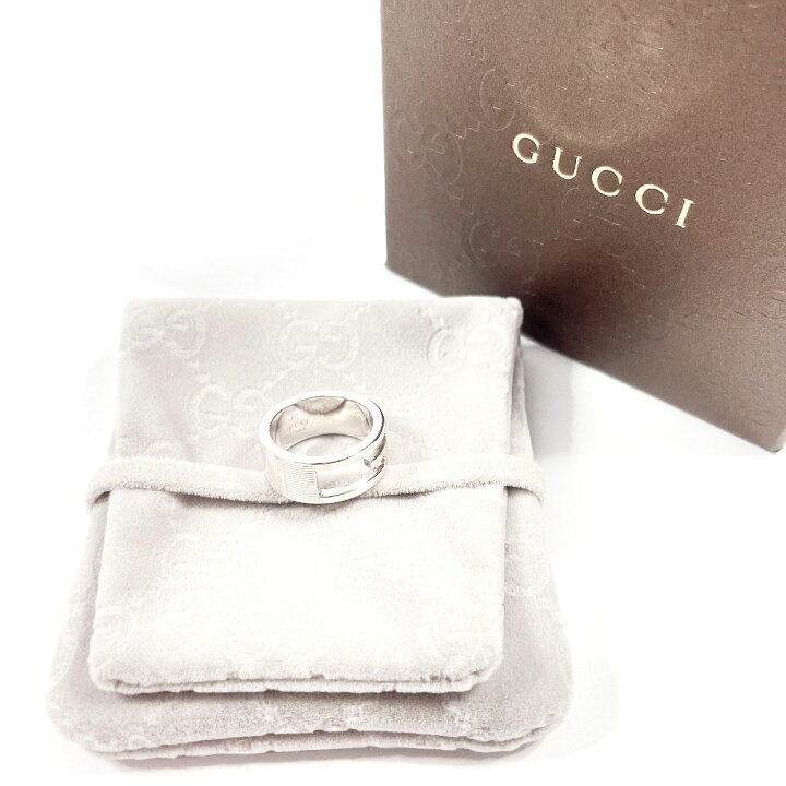 楽天市場】GUCCI グッチ ブランデッド カットアウトG リング・指輪