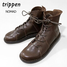 トリッペン ブーツ レディース trippen NOMAD ノマド レザーブーツ 本革 ショートブーツ レースアップ 革靴 ショート丈 ≪★返品交換対象外≫