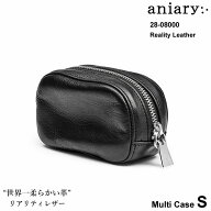 aniary アニアリ ポーチ 小物入れ 本革 メンズ レザー マルチケース ミニポーチ 気になるsize(H7.5cm W12…